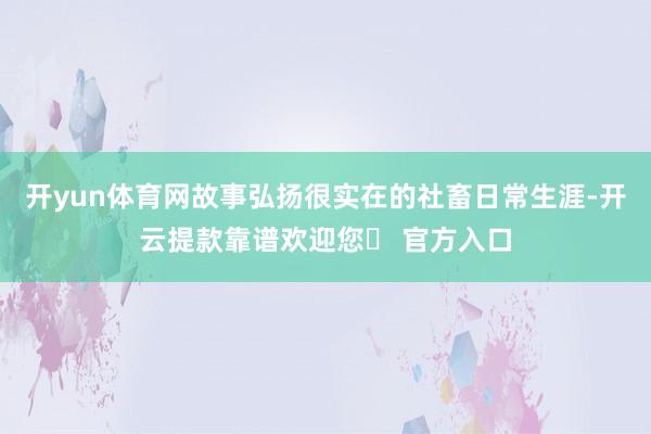 开yun体育网故事弘扬很实在的社畜日常生涯-开云提款靠谱欢迎您✅ 官方入口